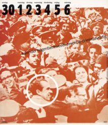 Cover of the 1972/73 “People calendar” for Mart.Spruijt. Designed by Jan van Toorn